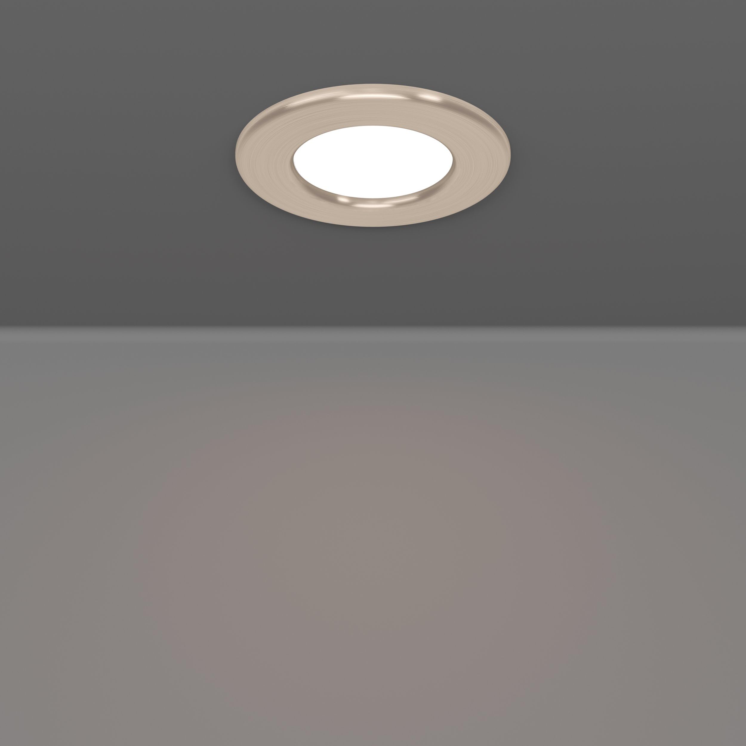 Eglo connect.z Smart-Home set di 3 faretti da incasso per bagno a LED Fueva | 6-Z, Ø 8,8 cm, ZigBee, Alexa, bianco caldo-bianco freddo, dimmerabile, metallo argento, IP44