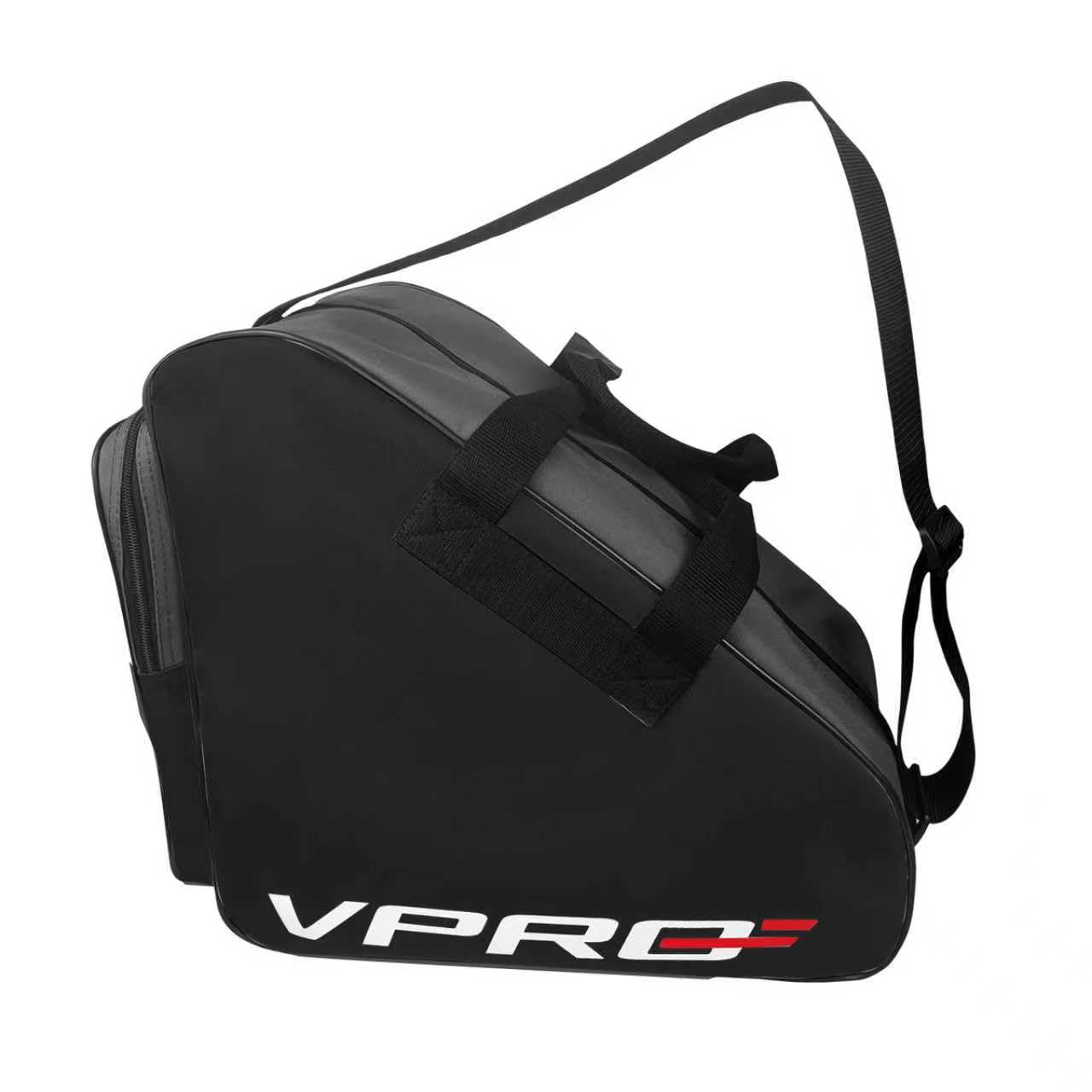VPRE Ice Hockey Skate Bag - Portable Sports Equipment Carrier with Shoulder Straps (Black)