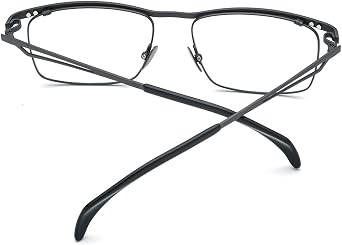 FONEX Pure Titanium Glasses Frame Men Square Magnet Clip On Eyeglasses with Polarized Lens
