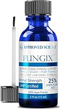 Fungix with 25% Undecylenic Acid, Antifungal Nail Solution with Tea Tree Oil, All Natural Best Fungus Toenail Treatment for Effective Results by Approved Science - Pack of 1