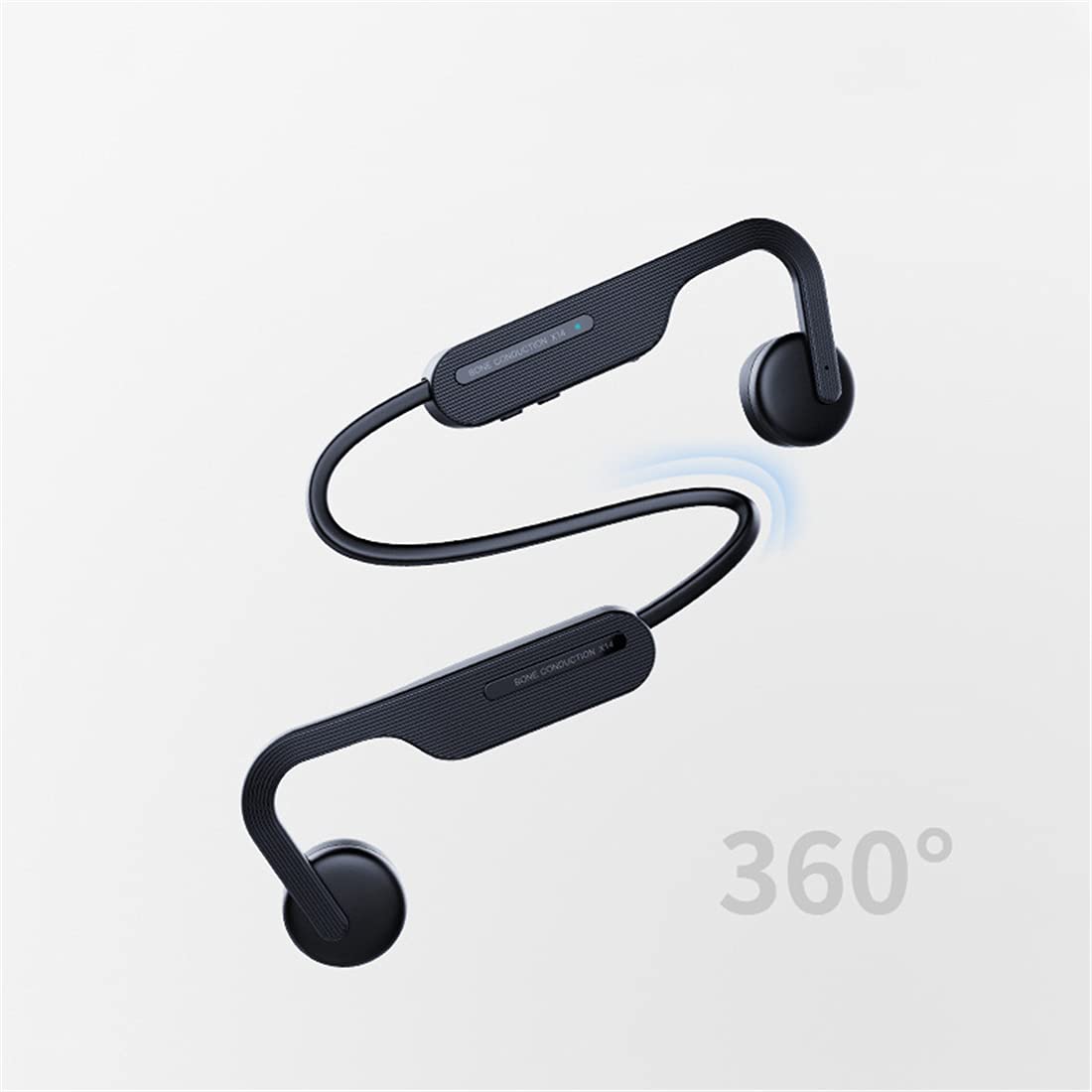 Słuchawki do przewodzenia kostnego Sweatproof Wireless Sports Headsets, IPX6 Wodoodporna Ultra Lekkie Zestawy sportowe do prowadzenia pojazdów turystycznych jazdy,White