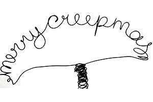 Merry Creepmas Halloween Tree Topper - Black