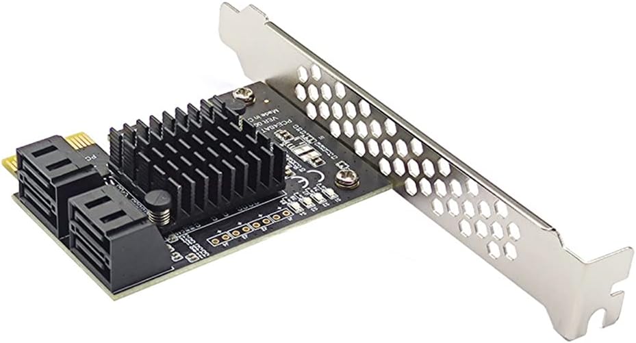PCIe Card 4 Port Controller Expansion Card with Standard Profile Bracket 6Gbps PCIe to 3.0 Host Controller
