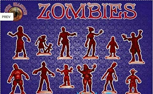 Set de Figuras Zombies Fantasy Series 1/72 Escala miniatura 5