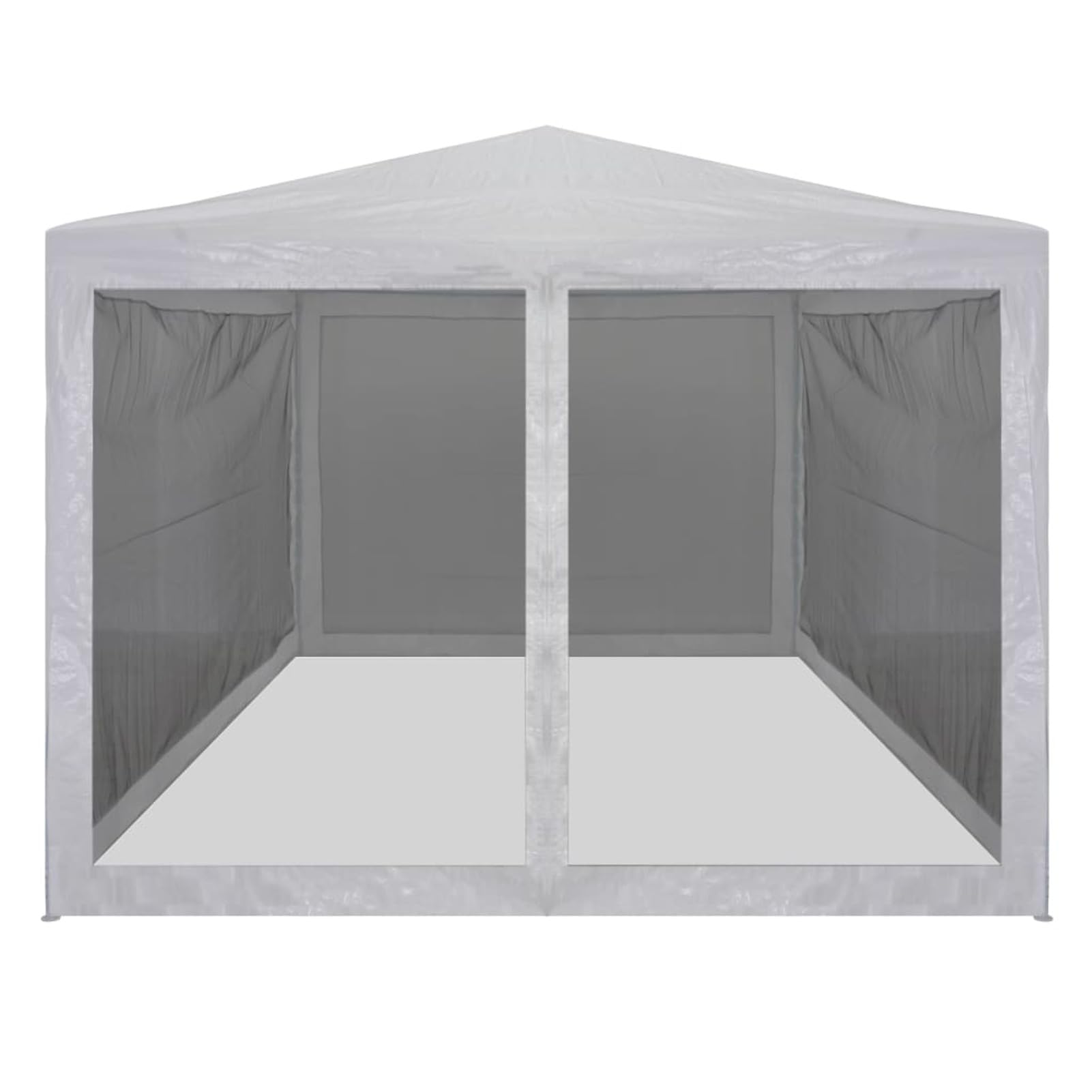 Partyzelt mit 4 Mesh-Seitenwänden, LAPOOH Party Deko, Festzelt, Pavillon, Garden Decoration, Canopy Tent, Lagerzelt, Gartenpavillon, 4 x 3 m