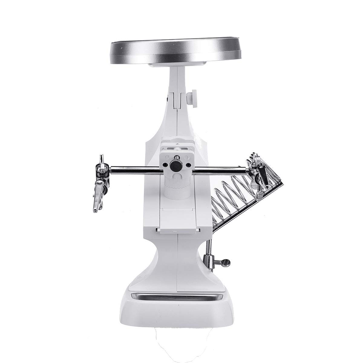 Lente d'Ingrandimento con Morsetto a 10 LED, Supporto per Saldatore, Strumento di ingrandimento, Bellissimo Scenario