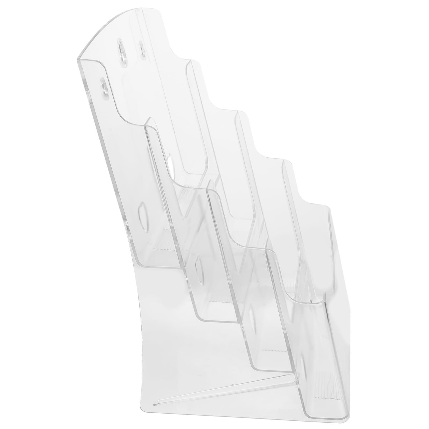 Angoily 4 Compartment Notebooks Holder Modern Design Folder Organizer Desktop Documents Organizer