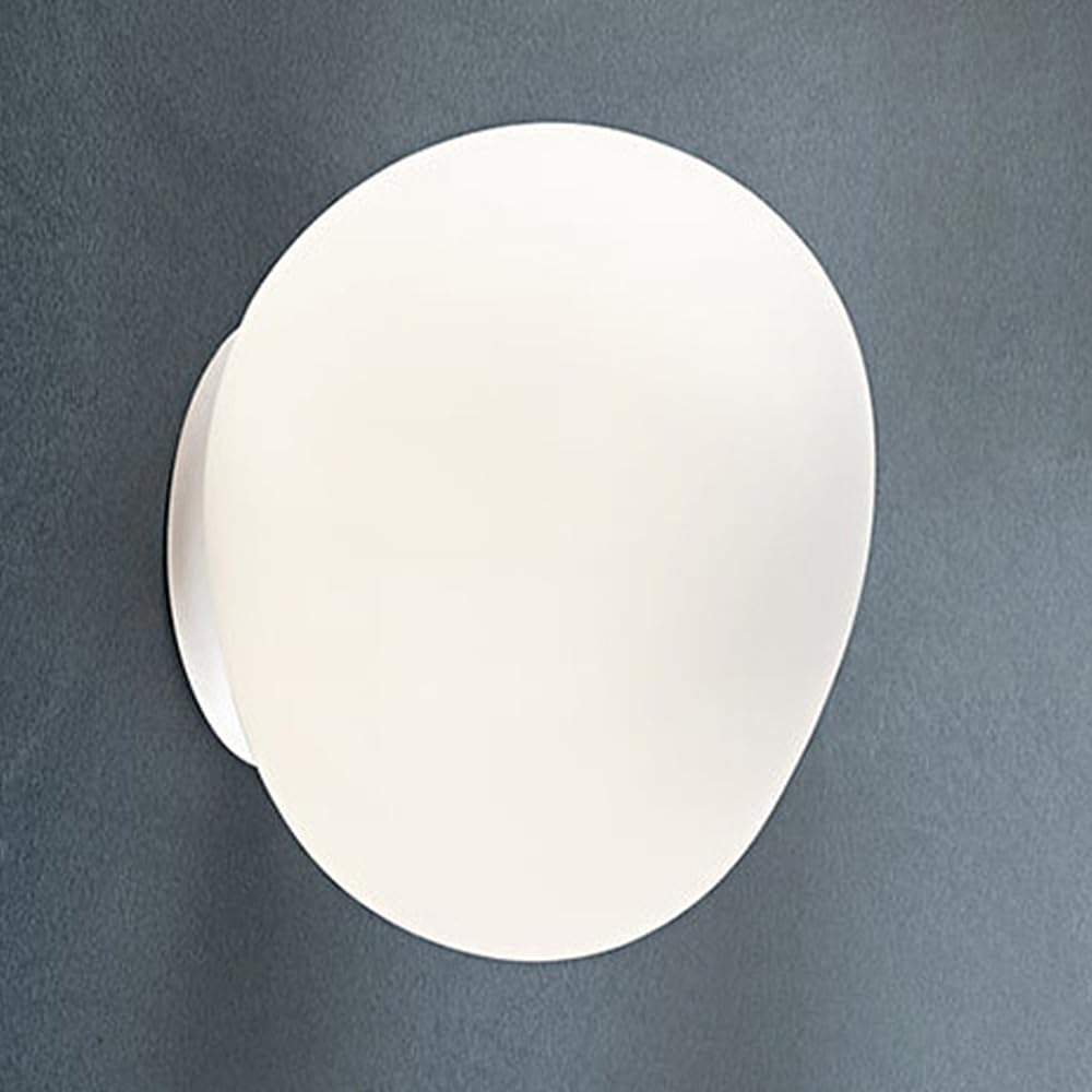 Aplique de pared de piedra cálida de ganso blanco y cristal soplado diseño exclusivo G9
