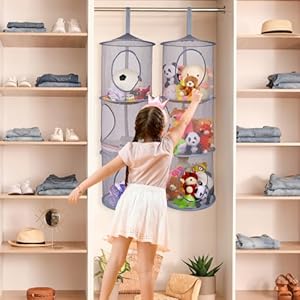 Basumee Stuffed Animals Net or Hammock 2 Pcs Stuffed Animals Storage Toy Net Hammock for Stuffed Animals Organizer Mesh Hammock Kids Girls Room Decor, Gray, 3 Tiers Basumee Stuffed Animals Net or Hammock 2 Pcs Stuffed Animals Storage Toy Net Hammock for Stuffed Animals Organizer Mesh Hammock Kids Girls Room Decor Gray 3 Tiers