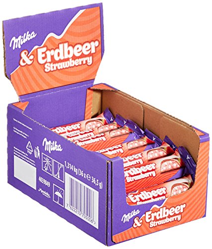 Milka Choco Erdbeer Riegel, 36,5 g (36er-Pack) – Ansicht 4