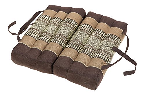 Handelsturm Cojín Plegable de algodón (40x40 cm, cojín con Relleno de kapok), marrón Cover