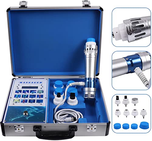 CUZONE Shockwave Therapy Machine Shock Wave Electromagnetic ED Treatment Pain Relief Deep Muscle Massager Relax Device for Erectile Dysfunction with 7 Massage Head