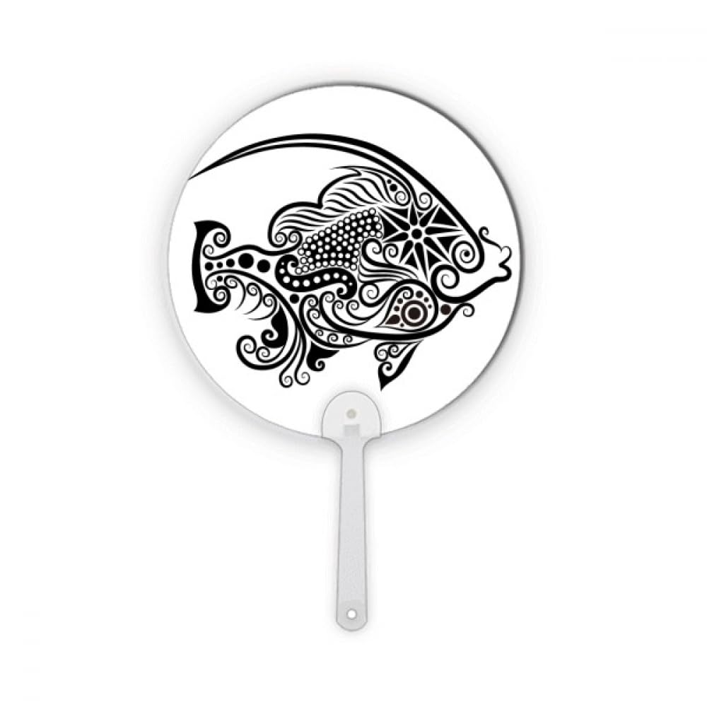 Éventail rond en plastique poisson pour décoration artisanale maison