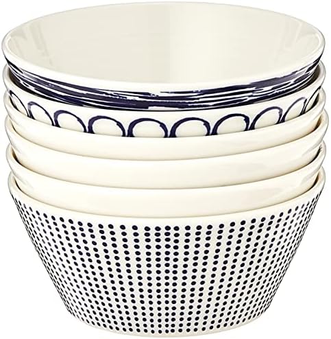 Royal Doulton Pacific 40009467 11cm Bowls Mixed Set of 6 Porcelain Blue