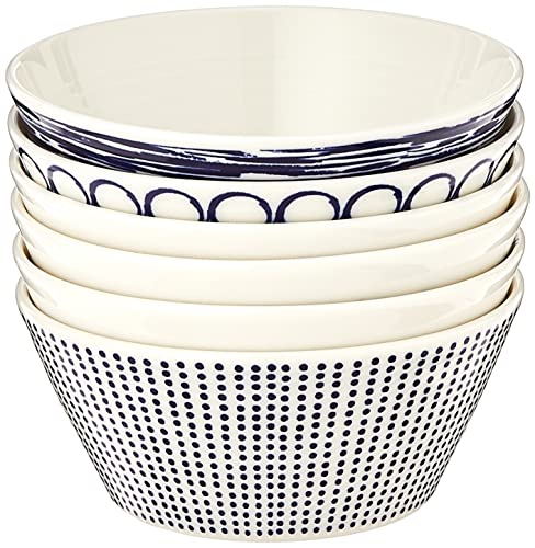 Royal Doulton Pacific Tapas Bowls, 4.3-Inch, Blue, Set Of 6 #TOP1
