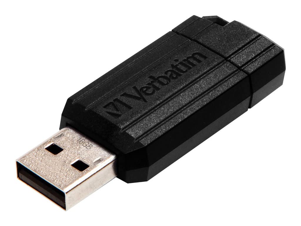 16GB USB STORENGO Pinstripe Negro