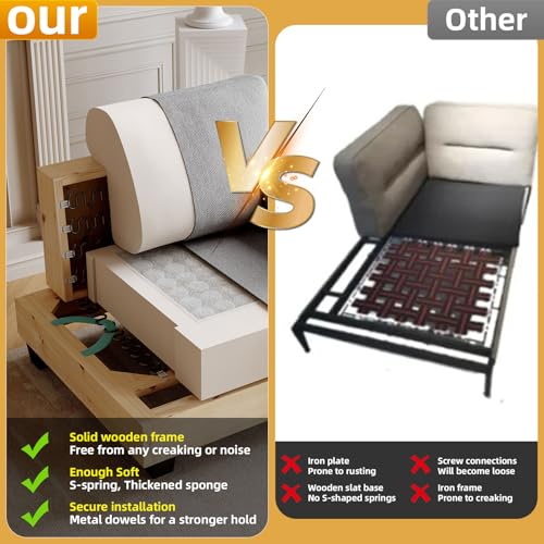 Sillón con almacenamiento tapizado en lino Gris oscuro miniatura 5