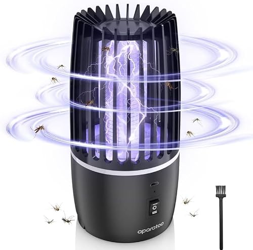 Insektenvernichter, 2 IN 1 Insektenvernichter Elektrisch Mückenlampe, Insektenfalle Moskito Killer mit UV-Lampe, Elektrische Mückenfalle Moskito Killer für Schlafzimmer Camping Garten Innen und Aussen