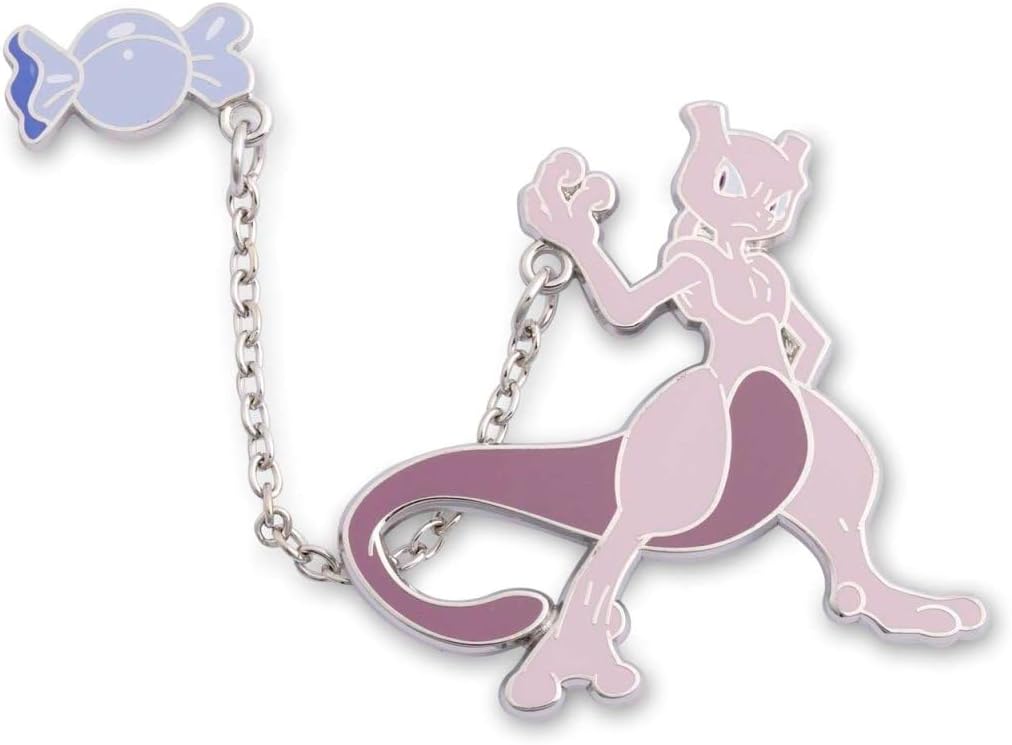 Pokemon Center: Mewtwo with Rare Candy Held Item Pin