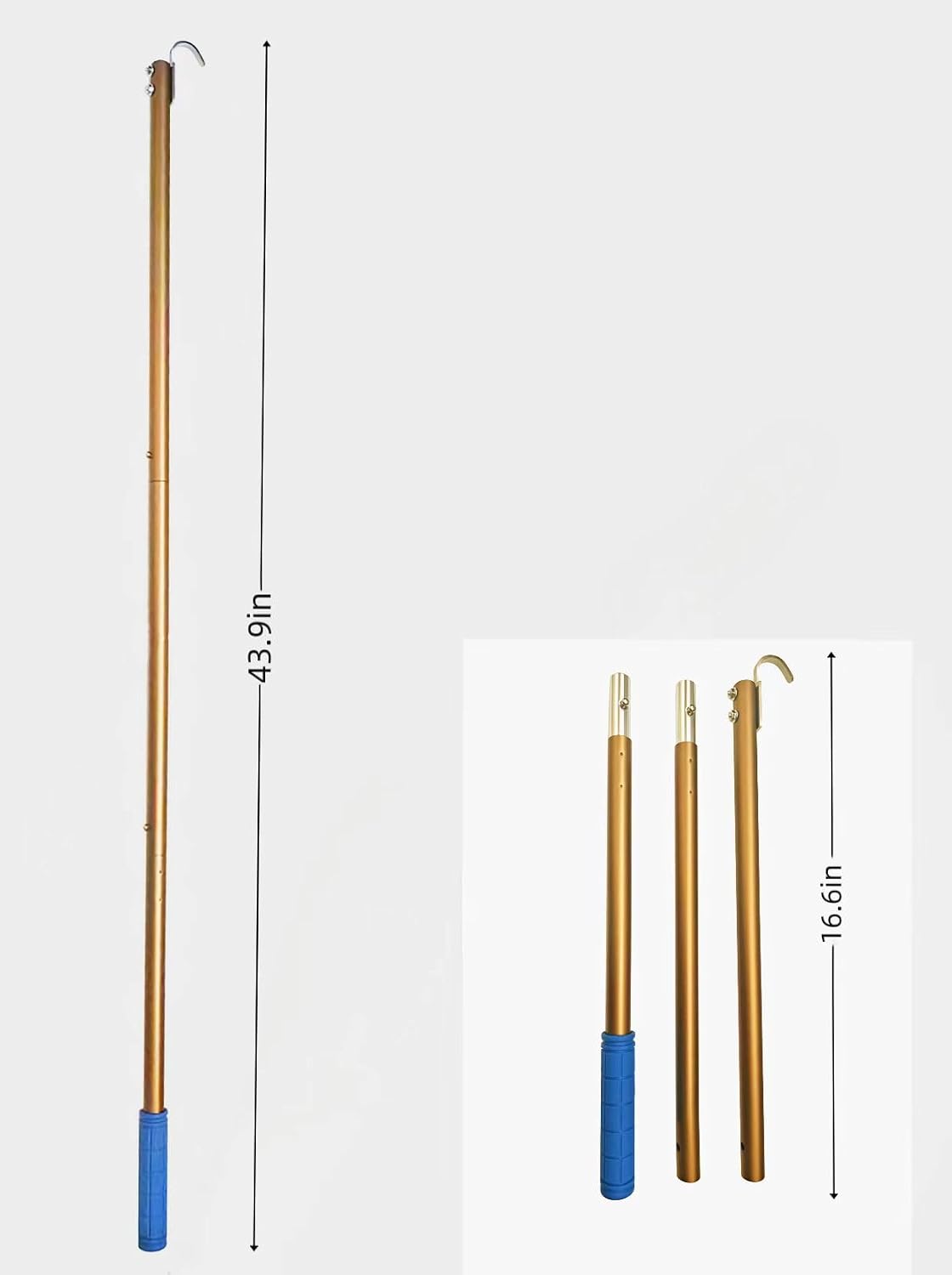 Attic Ladder Pull Down System | Attic Stair Pull Down kit 43.9 Inch Extension Pole Designed to Replace Traditional Attic Ropes
