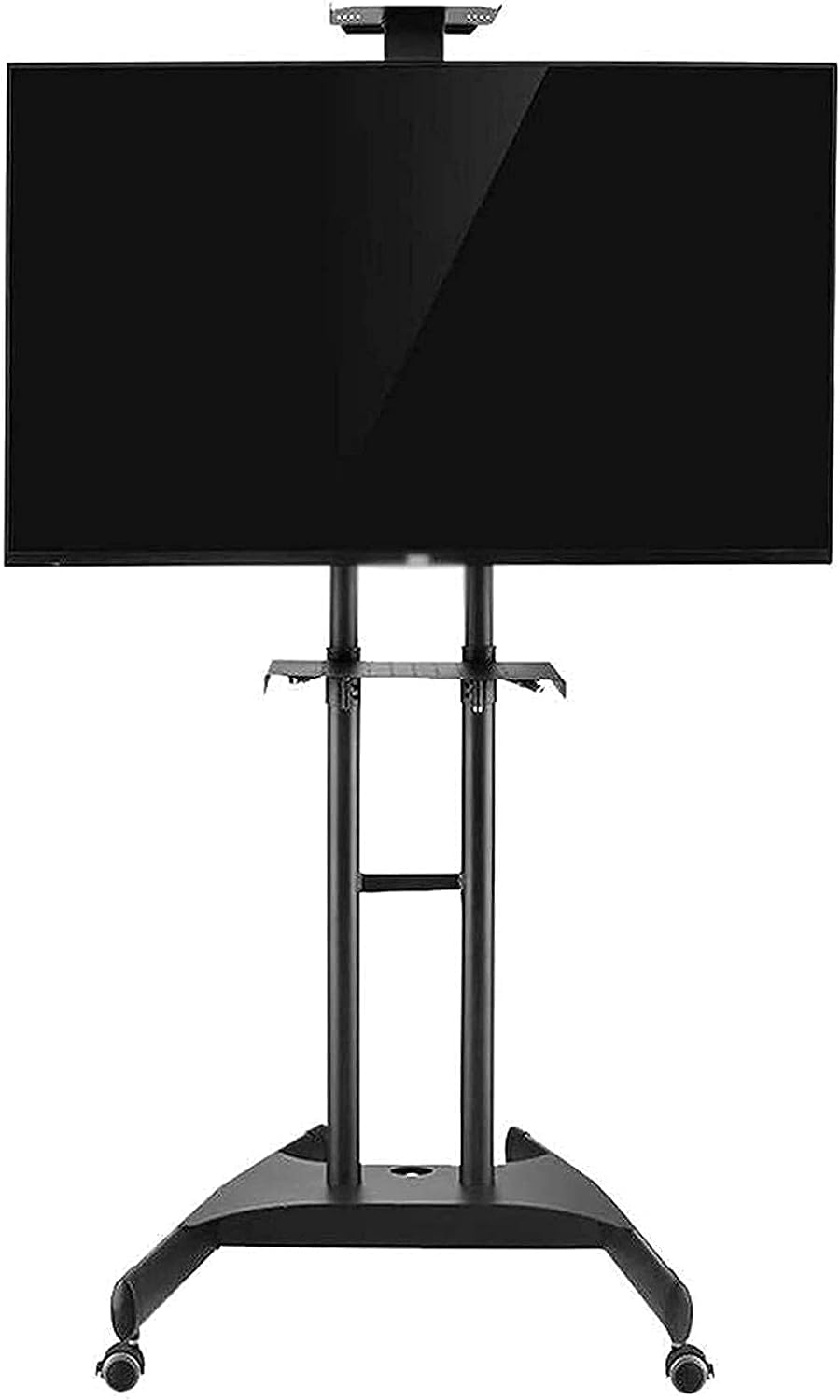 OLSKFUH Mobile Tv Stand, Rolling Tv Stand, Mobile Tv Cart, Tv Bracket Mount Mobile Tv Cart With Mount Adjustable With Caster Tv Stand With 2 Shelves,