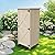 FTCBNet Outdoor Storage Cabinet Wooden Garden Tool Cabinet Shed Sloping Waterproof Galvanized Sheet Roof with 2 Shelves for Deck, Patio, Garden and Yard (Gray)