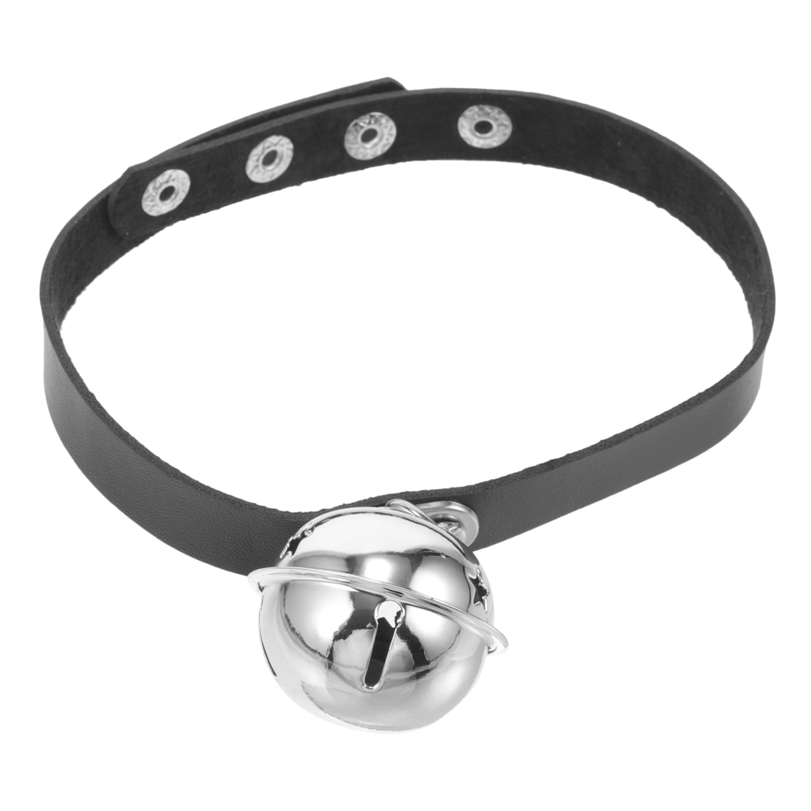 Toddmomy Collier pour Chiens PU avec Clochette Collier Ajustable Style Punk pour Chiots Et Chats Accessoire pour Animaux De Compagnie