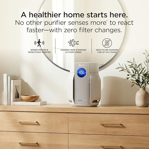 Shark BreatheClear Compact Pro Smart Air Purifier, HP062PK, Blush - image 2