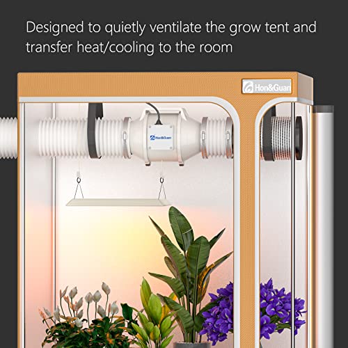 image for Hon&Guan Extractor Fan High Performance Inline Duct Fan Mixed Flow Ven