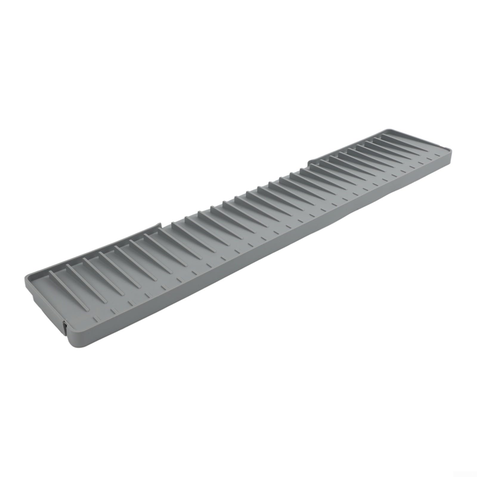 Tappetino Drenante in Silicone per Lavello Bordi Stretti(Grey -60*12CM)