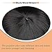 Ucubb Black Mixed Brown Wig for Black Women 14 Inch Short Wavy Hair Wigs Curly Bob Wig with Bangs Wigs Shoulder Length Wigs for Black Women Bob Style Synthetic Heat Resistant
