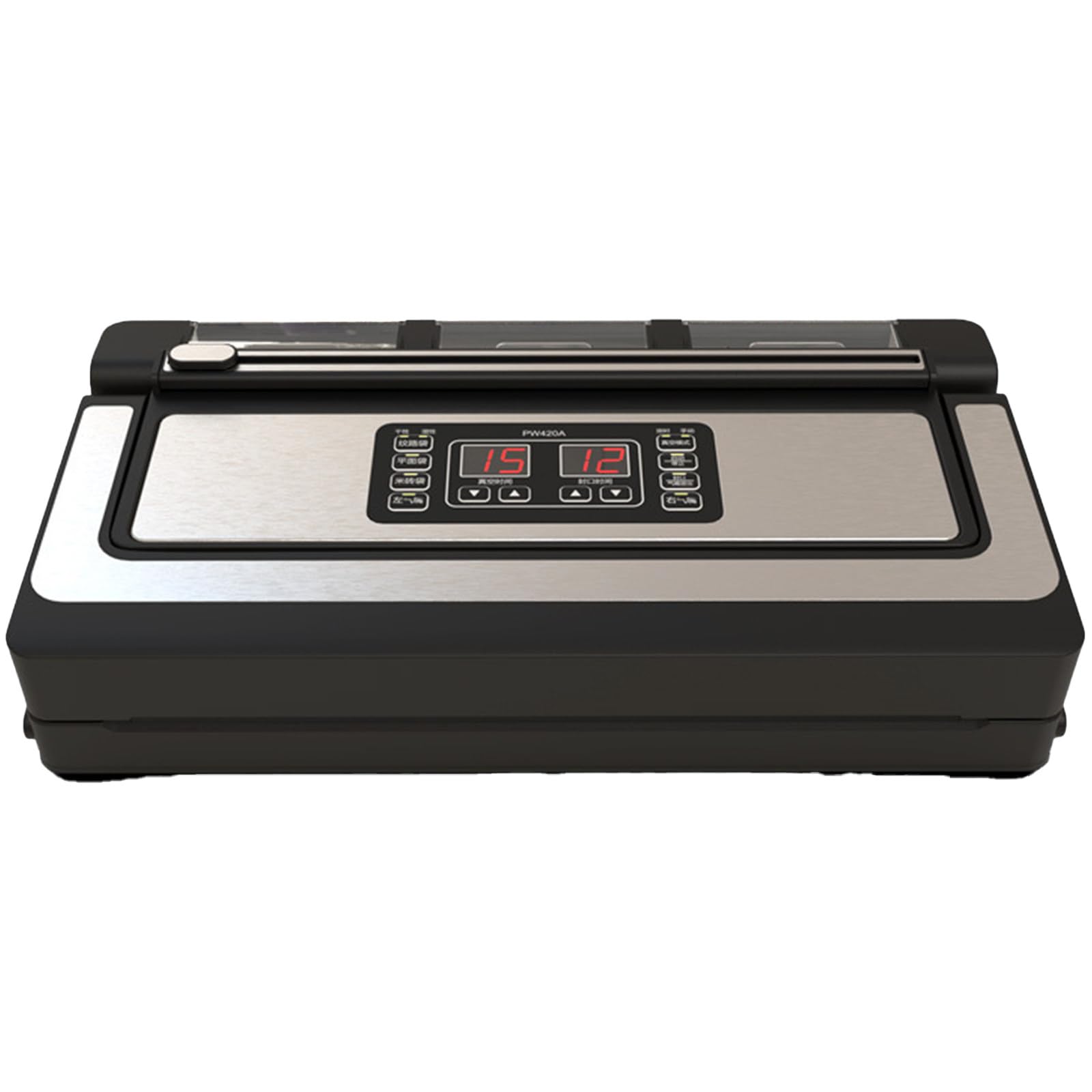 KRYANFEN Food Vacuum Sealer Machine Vac Pack Machine with 42cm Sealing Width 90KPa Vacuum Strength for Fragile Chips Fresh Produce Commercial Shop 110V