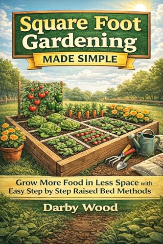 Square Foot Gardening Made Simple: Grow More Food in Less Space with Easy Step by Step Raised Bed Methods