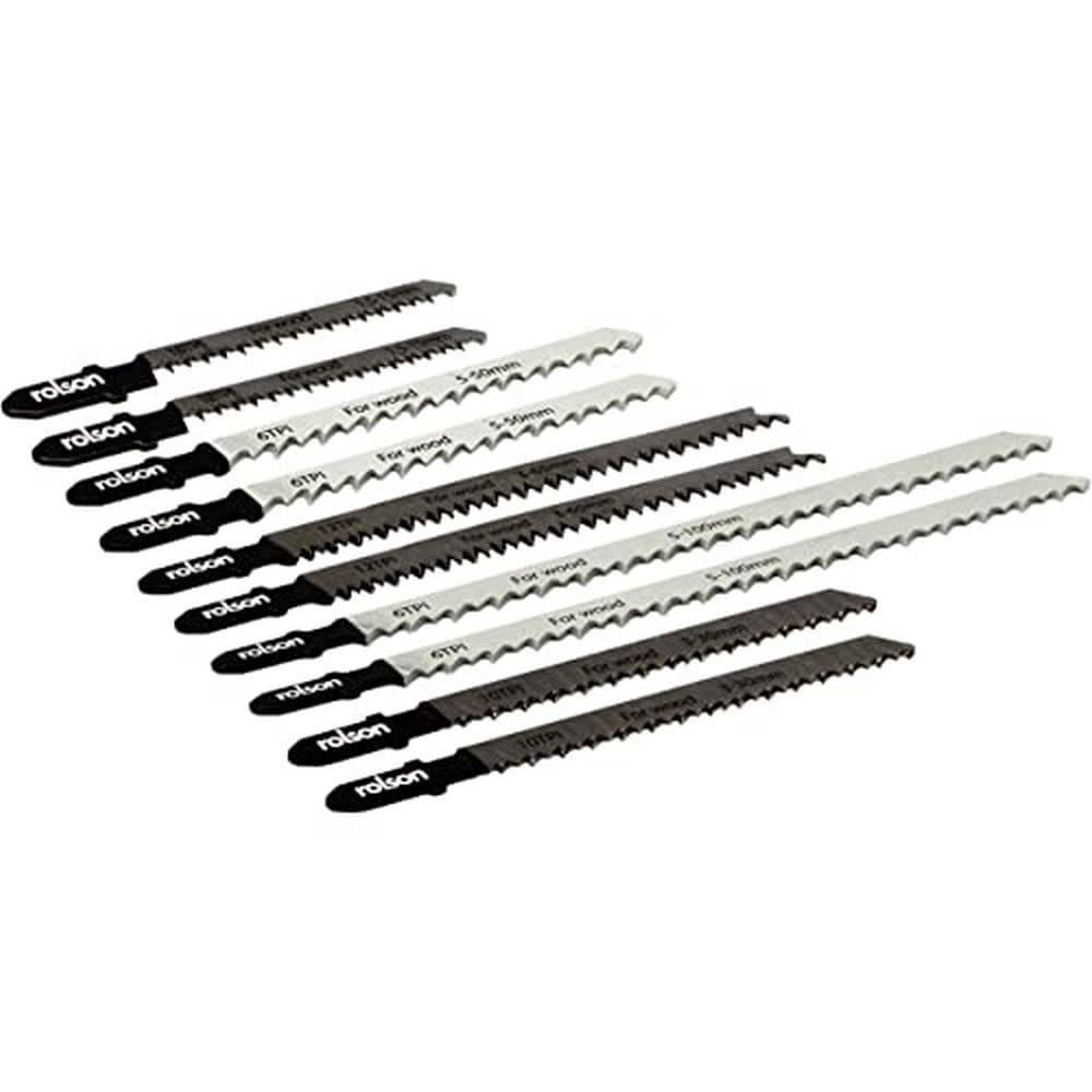 Rolson 58928 10 Piece Jig Saw Blade Set
