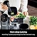Ninja NeverClog Cold Press Juicer, Powerful Slow Juicer with Total Pulp Control, Countertop, Electric, 2 Pulp Functions, Dishwasher Safe, 2nd Generation, Charcoal, JC151