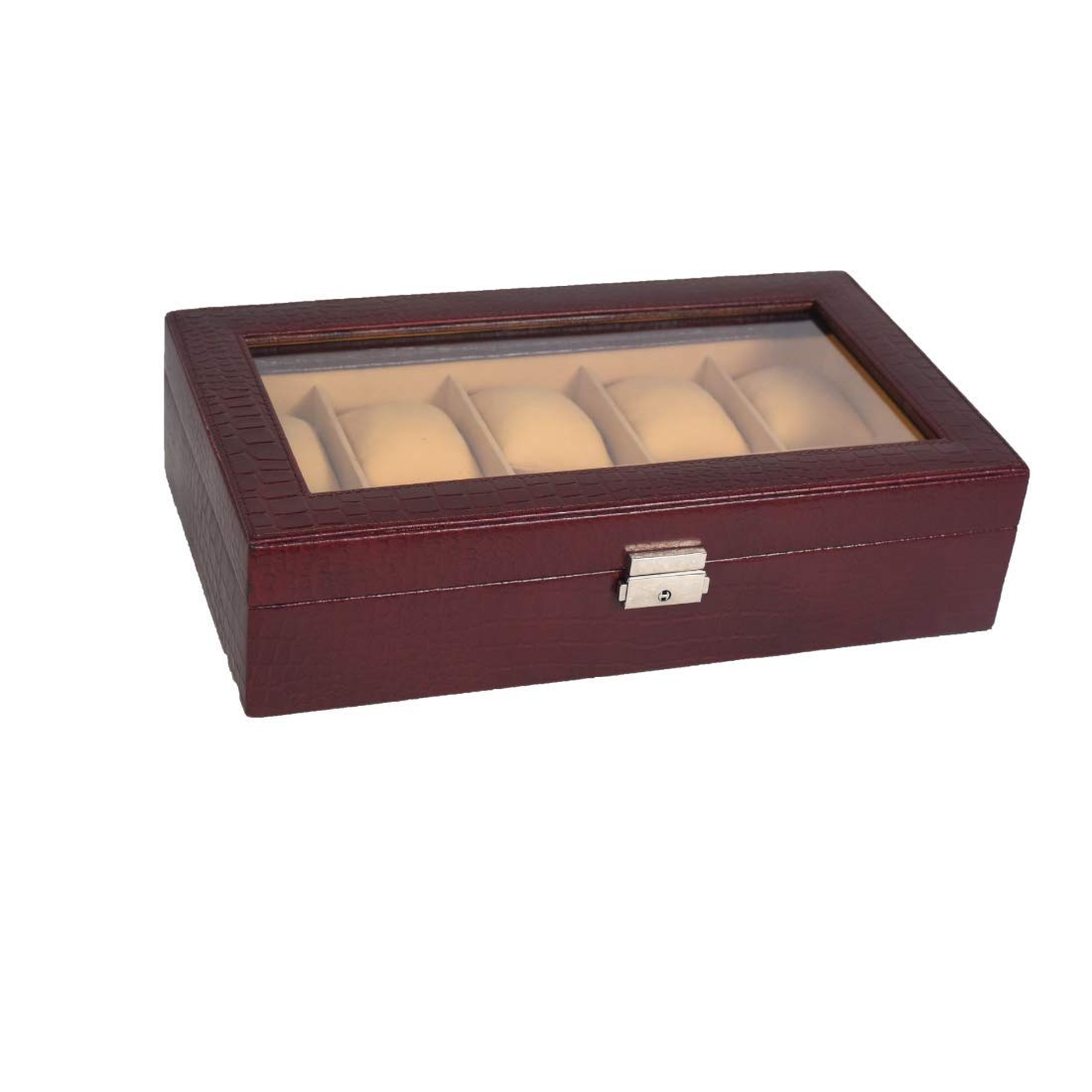 Stones Bridge Genuine Leather Watch Storage Box 10 Slots .(Brown) (B08SM38XHY) Amazon Price History, Amazon Price Tracker