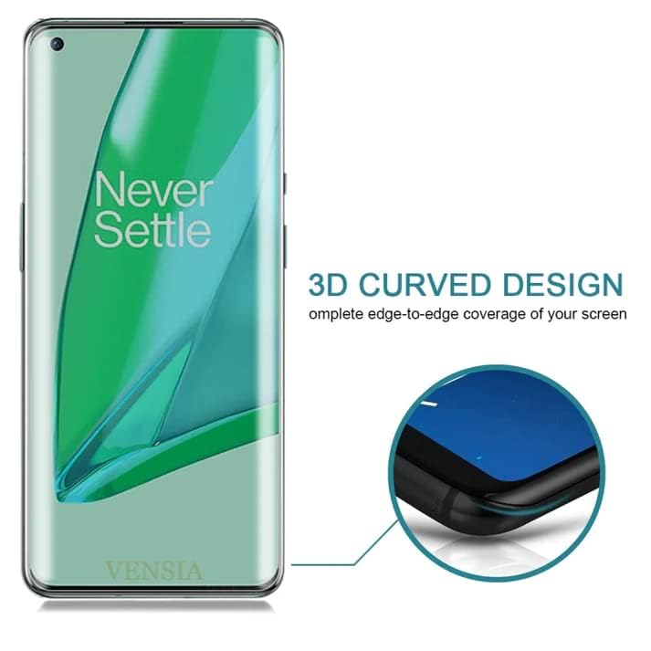 Image of Privacy UV Tempered Glass Screen Protector for OnePlus 10 Pro (6.7 Inch) - Anti-Spy, 9H Hardness, Scratch-Resistant, 100% Fingerprint Working, Easy Installation