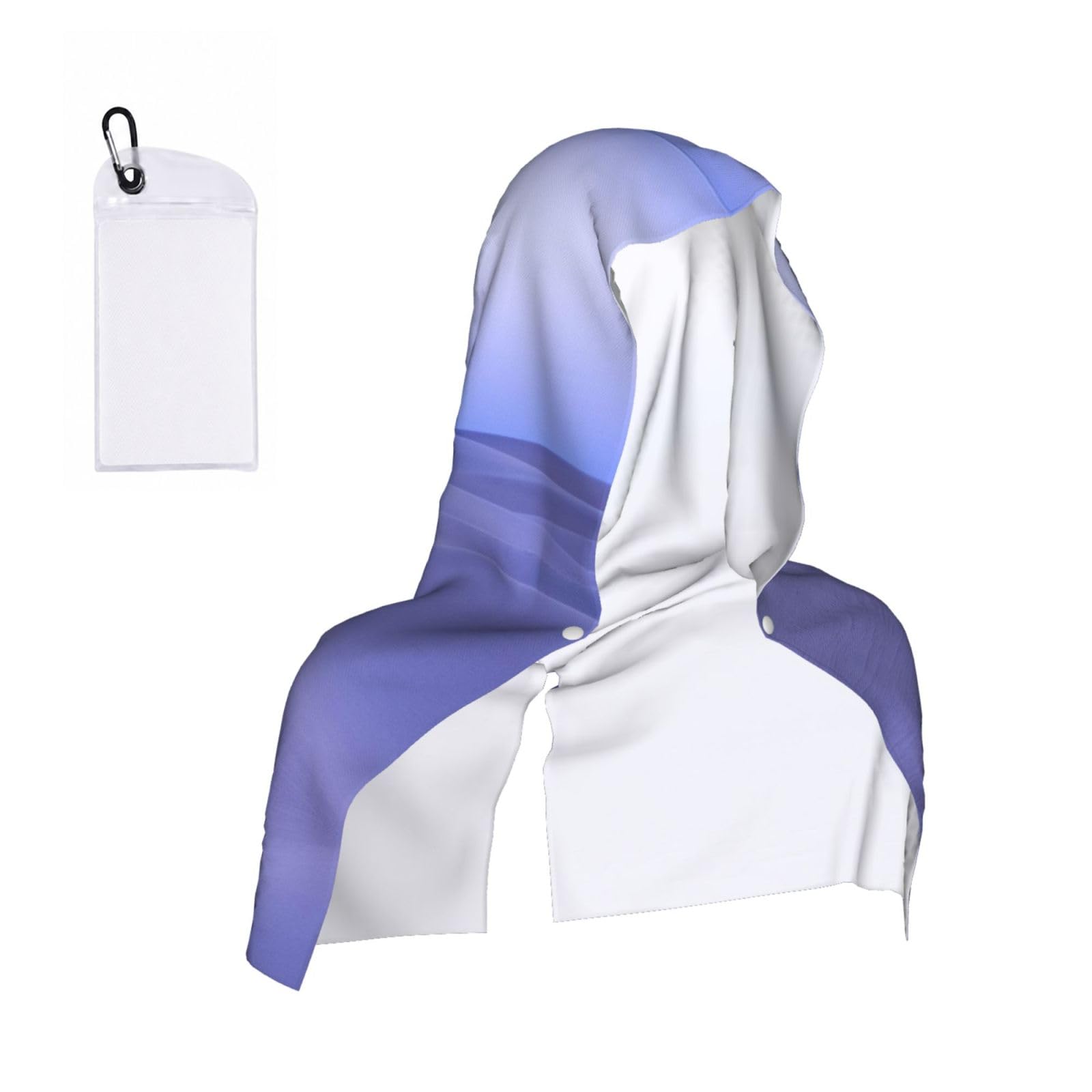 EZDLOWVBA Desert Print 2 Pack Cooling Hoodie Towels,Sports Headscarf, Neck Wrap Scarf,Breathable Cooling Towel For Neck And Face, Travel, Swimming, Training