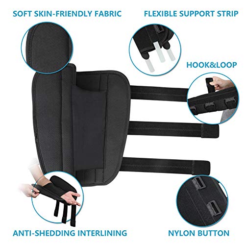 image for fibee Adult Elbow Immobilizer Stabilizer, Adjustable Compression Elbow