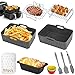 Produktbild Heißluftfritteusen Zubehör für Ninja Foodi Max Dual Zone AF300EU AF400EU, COSORI 8.5L/Cookwise 9L Dual Zone Heißluftfritteuse, BPA-frei, Airfryer Silikonform Zubehör - Grau