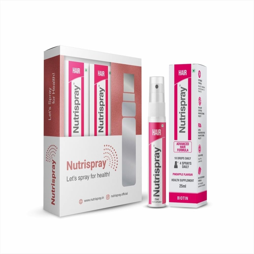 See full amazon price history chart for Nutrispray Biotin Mouth Spray | Biotin for Hair Growth | Strong Hairs, Skin Health | Shinier Nails | Vitamin B7 & B5 | Pineapple Flavour |Multivitamins Pack of 3 Nutrispray Biotin Mouth Spray | Biotin for Hair Growth | Strong Hairs, Skin Health | Shinier Nails | Vitamin B7 & B5 | Pineapple Flavour |Multivitamins Pack of 3 (B0CB5YZGLW) Amazon Price History, Amazon Price Tracker