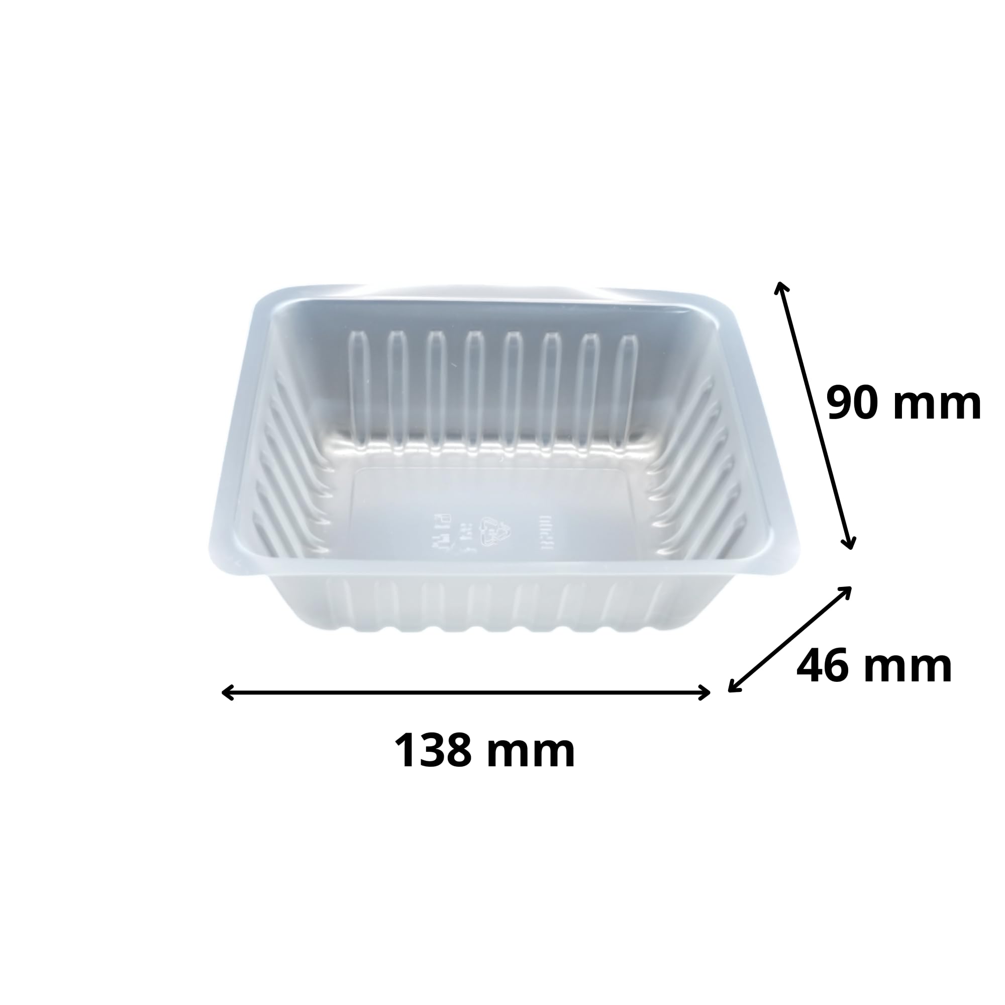 Générique 250 barquettes charcutières 375 cc en plastique transparent – Emballage élégant et pratique pour frites, charcuterie, salades et produits frais
