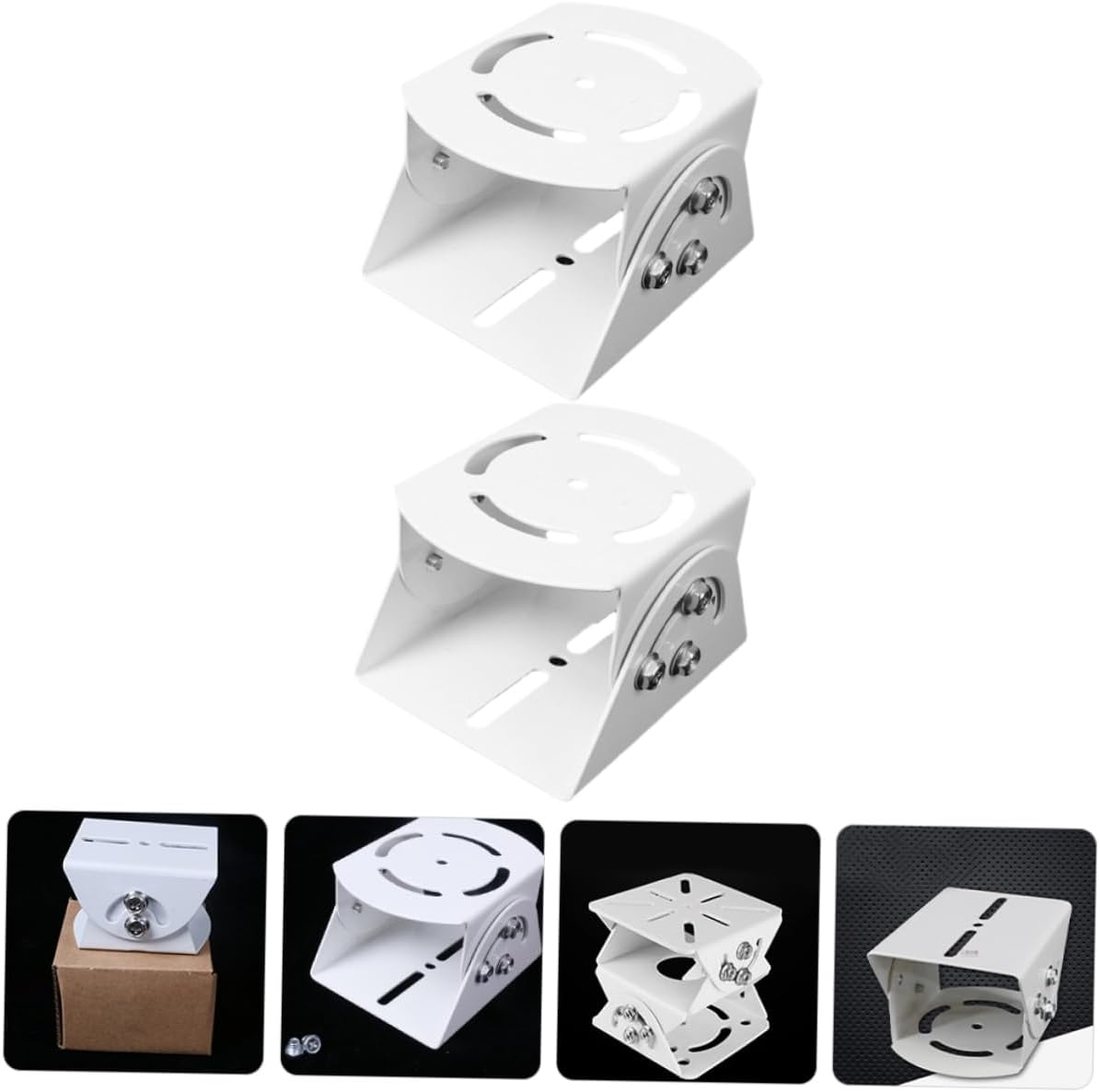 Veemoon 2pcs Wall Mount Bracket for Security Multi-Angle Monitoring Easy Installation for Indoor and Outdoor