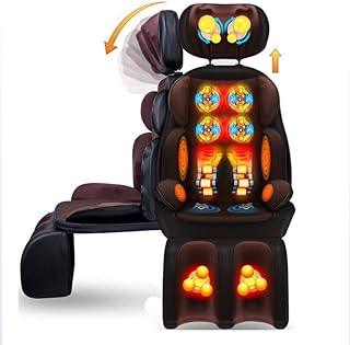 Aokoy Silla de Masaje con función de Calor, Masaje Shiatsu, función de calefacción y Masaje de Cuello para los Muslos de la Espalda del Cuello y Las Caderas contra la Fatiga,Negro