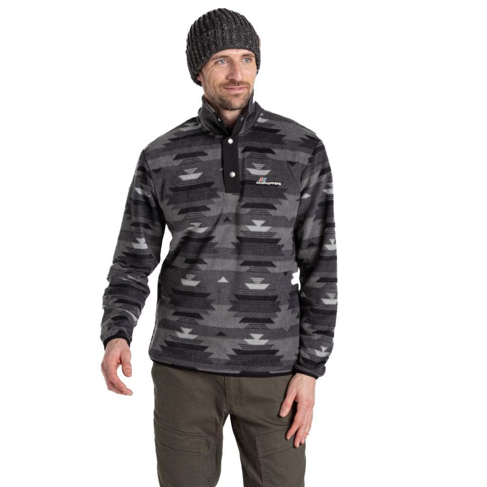 Craghoppers Men's Dark Iron Dewlish Overhead Fleece Large