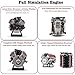 Model Engine Kit for Adults, V8 Engine Model Kit, Mini Engine Kit That Runs, Engine Model Kits for Adults, Mini Engine Build Kit