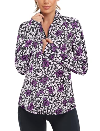 Image of Cucuchy Womens V Neck Golf Polo Shirts Moisture Wicking Sports Workout Tops