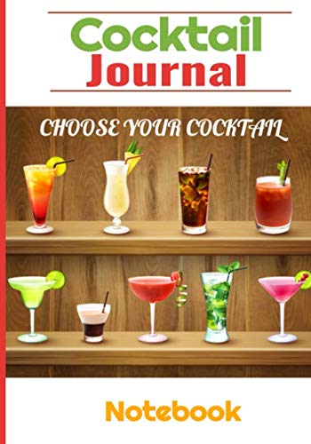 Cocktail Journal Choose Your Cocktail Notebook: Booklet for 150 White