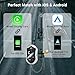LEYMENCOJ Wireless Carplay Adapter & Android Auto Wireless Adapter - Upgrade 3 in 1 Plug & Play Converts Wired to Wireless,Fits for Cars from 2017+ with iPhone iOS 10+ Android 11+ (Silver)