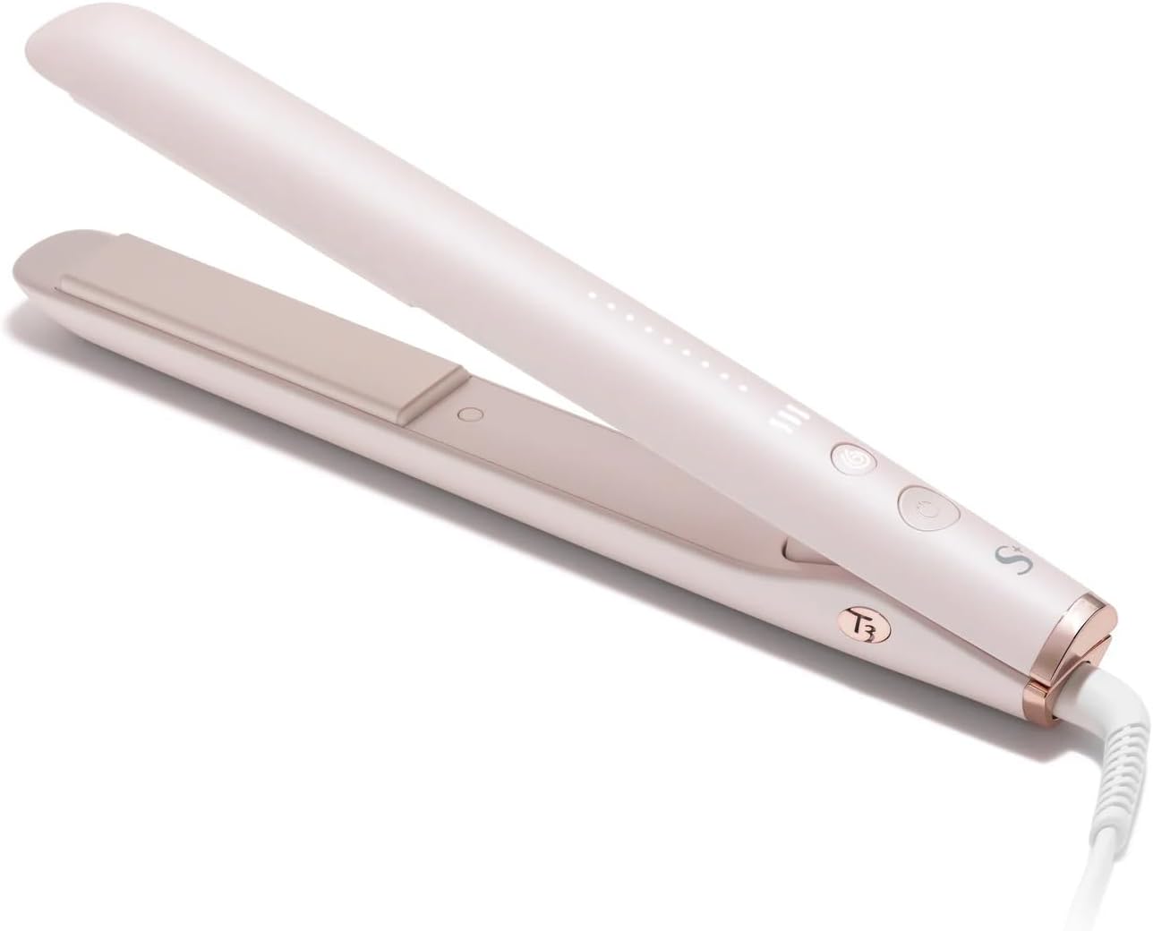 T3 SinglePass StyleMax Professional 1" Ceramic Flat Iron with Custom Heat Automation, 9 Heat Settings, Longer Ceramic Plates, For Straightening, Waving, Curling & Styling